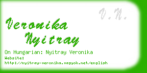 veronika nyitray business card